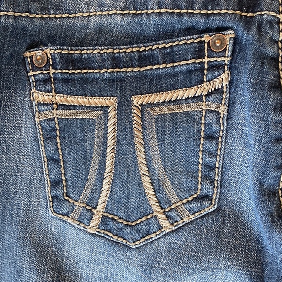 Seven7 The Rocker Slim Thick Stitch Embroidered Bootcut Jeans - Picture 13 of 14